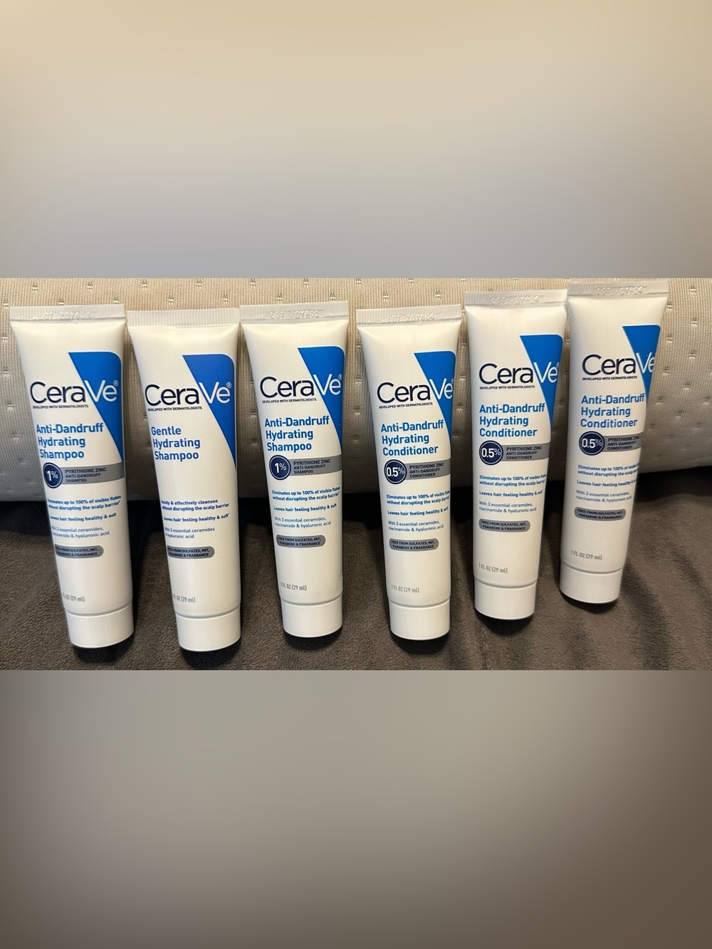 CeraVe Anti-Dandruff Hydrating Shampoo and Conditioner set of 6- 1oz each NEW